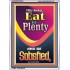 YOU SHALL EAT IN PLENTY   Inspirational Bible Verse Framed   (GWARMOUR8030)   "12X18"