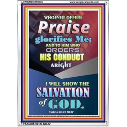 THE SALVATION OF GOD   Bible Verse Framed for Home   (GWARMOUR8036)   