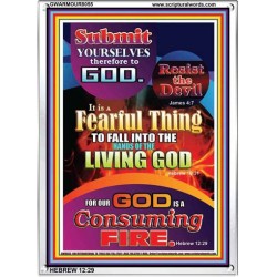 THE LIVING GOD   Bible Verses Frame Online   (GWARMOUR8055)   