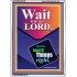 WAIT FOR THE LORD   Framed Scriptural Dcor   (GWARMOUR8069)   "12X18"