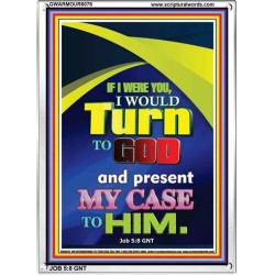 TURN TO GOD   Scripture Wood Frame    (GWARMOUR8076)   