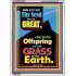 THY SEED SHALL BE GREAT   Scripture Wood Frame Signs   (GWARMOUR8078)   "12X18"