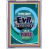 TURN AWAY FROM EVIL   Encouraging Bible Verses Framed   (GWARMOUR8082)   "12X18"