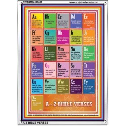 A-Z BIBLE VERSES   Christian Quotes Frame   (GWARMOUR8087)   