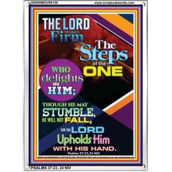 THE LORD UPHOLDS US   Scripture Art Frame   (GWARMOUR8138)   