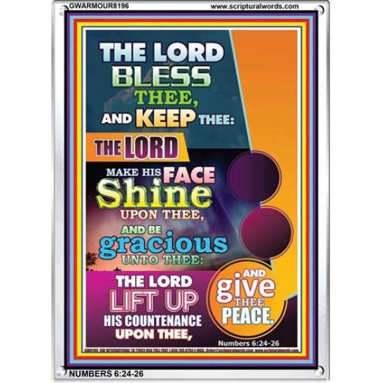 THE LORD BLESS THEE   Inspirational Wall Art Frame   (GWARMOUR8196)   