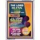 THE LORD BLESS THEE   Inspirational Wall Art Frame   (GWARMOUR8196)   