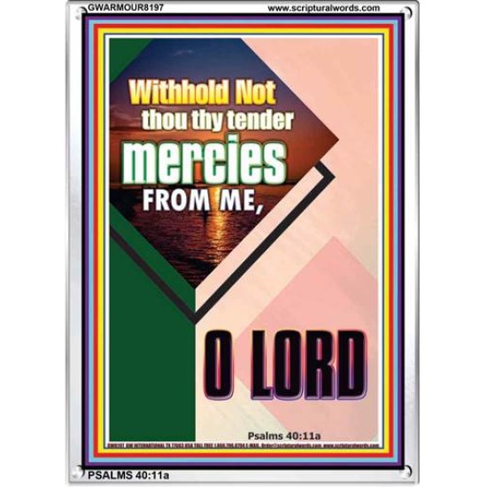 THE MERCYS OF GOD   Inspirational Wall Art Poster   (GWARMOUR8197)   