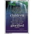 WE ARE THE CHILDREN OF GOD   Scriptural Portrait Acrylic Glass Frame   (GWARMOUR830)   "12X18"