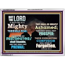 A MIGHTY TERRIBLE ONE   Bible Verse Frame Art Prints   (GWARMOUR8362)   