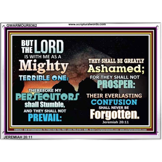 A MIGHTY TERRIBLE ONE   Bible Verse Frame Art Prints   (GWARMOUR8362)   