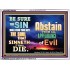 ABSTAIN FROM EVIL   Affordable Wall Art   (GWARMOUR8389)   "18X12"