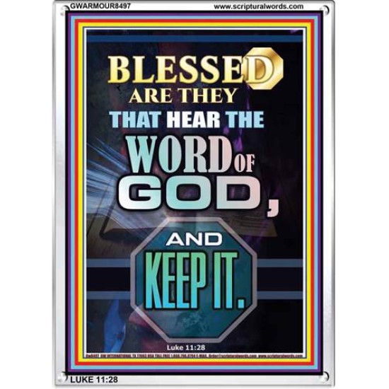THE WORD OF GOD   Frame Bible Verses Online   (GWARMOUR8497)   