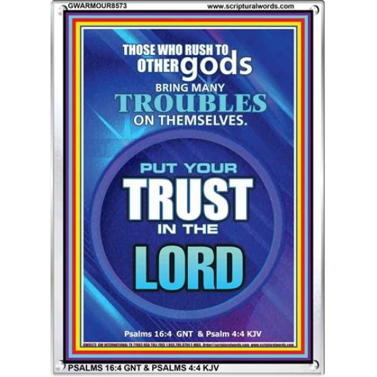 TRUST IN THE LORD   Framed Bible Verse   (GWARMOUR8573)   