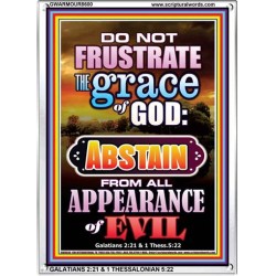 ABSTAIN FROM ALL APPEARANCE OF EVIL   Bible Scriptures on Forgiveness Frame   (GWARMOUR8600)   