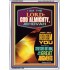 THE LORD GOD ALMIGHTY   Contemporary Christian Wall Art Acrylic Glass frame   (GWARMOUR8641)   "12X18"