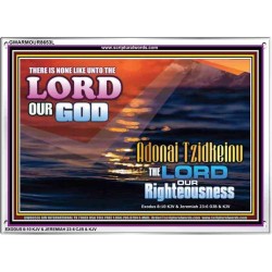 ADONAI TZIDKEINU - LORD OUR RIGHTEOUSNESS   Christian Quote Frame   (GWARMOUR8653L)   