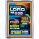 YAHWEH THE LORD OUR GOD   Framed Business Entrance Lobby Wall Decoration    (GWARMOUR8657)   