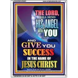 THE LORD WILL GIVE YOU GOOD SUCCESS   Bible Verse Framed for Home   (GWARMOUR8687)   