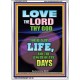 THE LENGTH OF THY DAYS   Scripture Wood Frame    (GWARMOUR8729)   