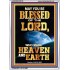 WHO MADE HEAVEN AND EARTH   Encouraging Bible Verses Framed   (GWARMOUR8735)   "12X18"