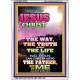 THE WAY TRUTH AND THE LIFE   Scripture Art Prints   (GWARMOUR8756)   