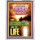 THE RESURRECTION AND THE LIFE   Christian Wall Dcor   (GWARMOUR8766)   