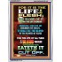 THE LIFE IS IN THE BLOOD OF JESUS CHRIST   Bible Scriptures on Love frame   (GWARMOUR8774)   "12X18"