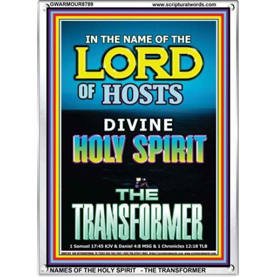 THE TRANSFORMER   Bible Verse Acrylic Glass Frame   (GWARMOUR8789)   