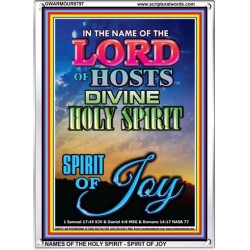 THE SPIRIT OF JOY   Bible Verse Acrylic Glass Frame   (GWARMOUR8797)   