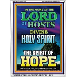 THE SPIRIT OF HOPE   Bible Verses Wall Art Acrylic Glass Frame   (GWARMOUR8798)   