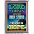 THE SPIRIT OF HOPE   Bible Verses Wall Art Acrylic Glass Frame   (GWARMOUR8798)   "12X18"