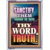THY WORD IS TRUTH   Framed Lobby Wall Decoration   (GWARMOUR8827)   "12X18"