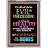 WISDOM IS HEALTH   Inspirational Wall Art Frame   (GWARMOUR8833)   "12X18"