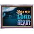 WITH ALL YOUR HEART   Framed Religious Wall Art    (GWARMOUR8846L)   "18X12"