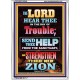 THE LORD HEAR THEE IN THE DAY OF TROUBLE   Frame Bible Verse   (GWARMOUR8849)   