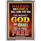 THE MIGHTY GOD OF ISRAEL   Framed Bible Verses   (GWARMOUR8850)   