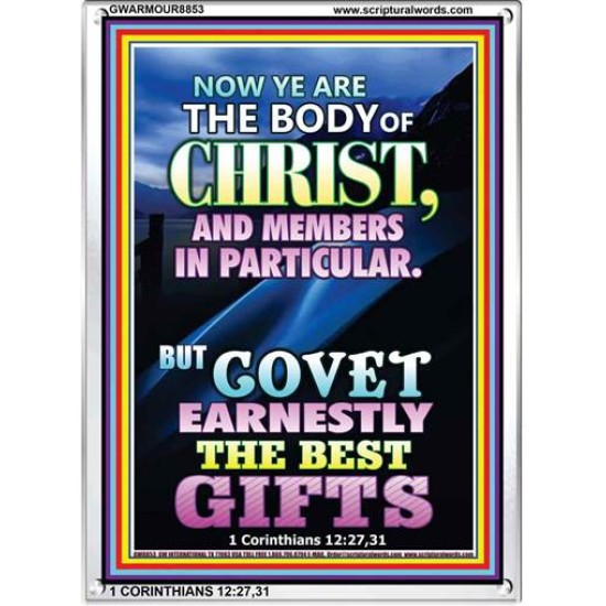 YE ARE THE BODY OF CHRIST   Bible Verses Framed Art   (GWARMOUR8853)   