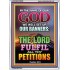 THE LORD FULFIL ALL THY PETITIONS   Bible Verse Picture Frame Gift   (GWARMOUR8858)   "12X18"
