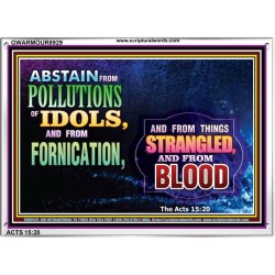 ABSTAIN FORNICATION   Inspirational Wall Art Poster   (GWARMOUR8929)   