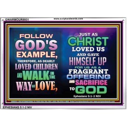 WALK IN LOVE   Inspiration Wall Art Frame   (GWARMOUR8931)   "18X12"