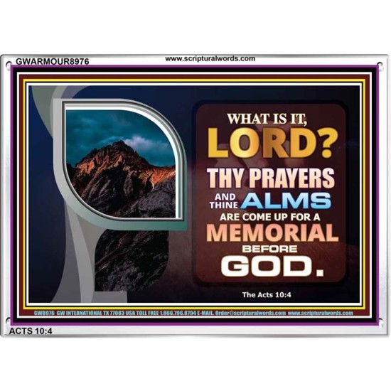 A MEMORIAL BEFORE GOD   Framed Scriptural Dcor   (GWARMOUR8976)   