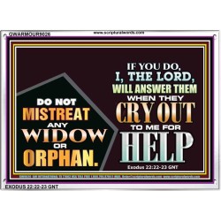 WIDOWS AND ORPHANS   Biblical Art   (GWARMOUR9026)   "18X12"