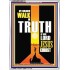 WALK IN THE TRUTH   Large Framed Scripture Wall Art   (GWARMOUR9121)   "12X18"