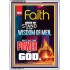 YOUR FAITH   Frame Bible Verse Online   (GWARMOUR9126)   "12X18"