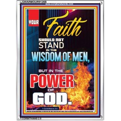 YOUR FAITH   Framed Bible Verses Online   (GWARMOUR9126B)   "12X18"