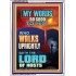 THE LORD OF HOSTS   Encouraging Bible Verse Framed   (GWARMOUR9155)   "12X18"