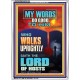 THE LORD OF HOSTS   Encouraging Bible Verse Framed   (GWARMOUR9155)   