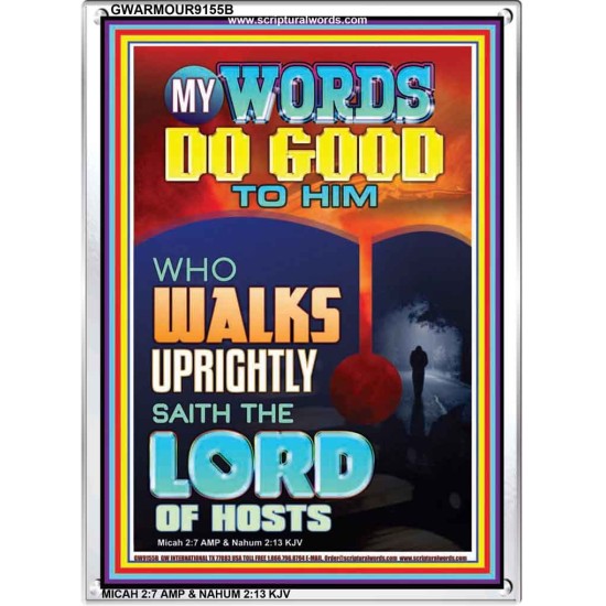 THE LORD OF HOSTS   Encouraging Bible Verses Frame   (GWARMOUR9155B)   