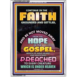 THE HOPE OF THE GOSPEL   Christian Quotes Framed   (GWARMOUR9156B)   